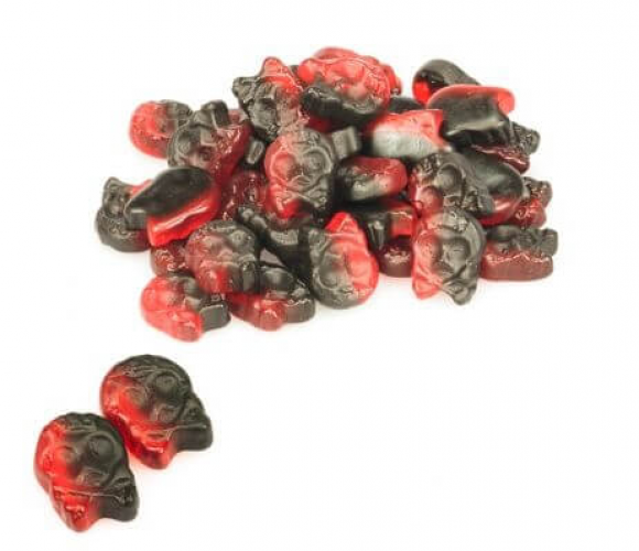 BubsRaspberryLicoriceMicroSkulls200gram