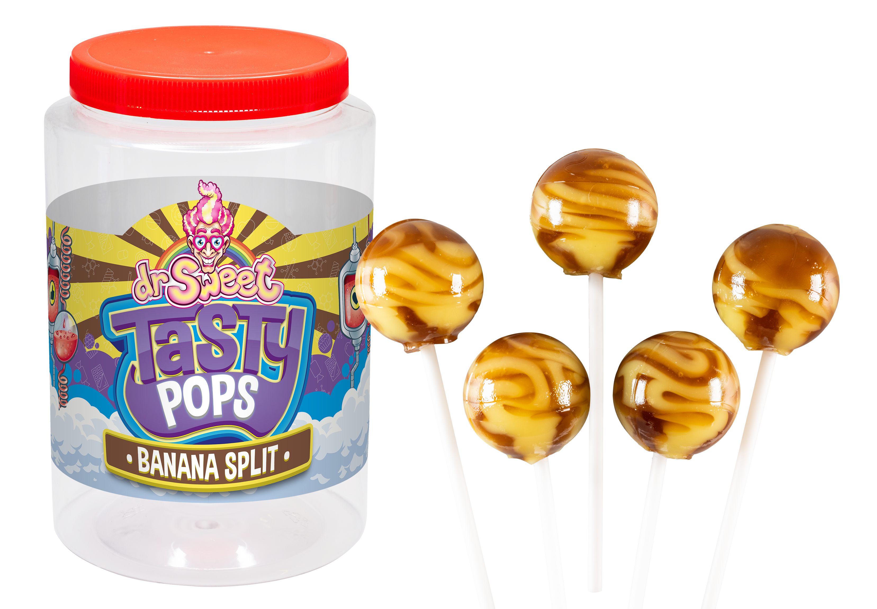 Dr. Sweet Tasty Pop Bananensplit 28 gr.