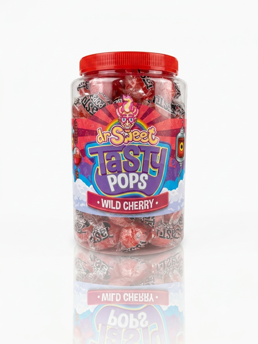 Dr. Sweet Tasty Pop Wild Cherry 70 Stück