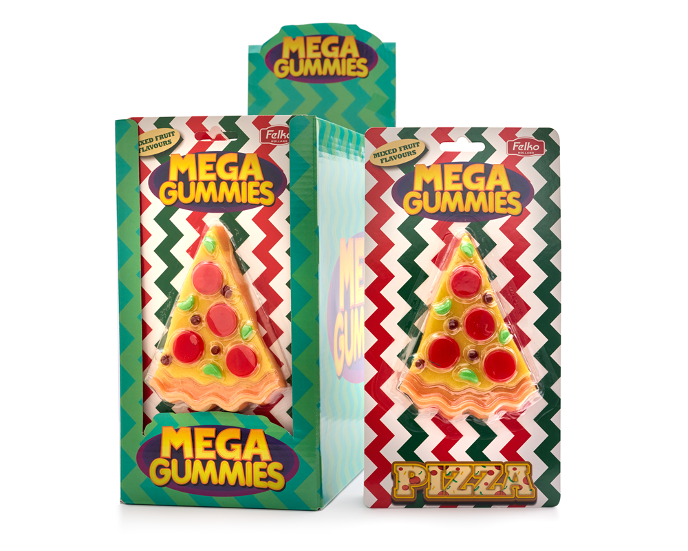 Mega Gummies Pizzastück 120 Gramm