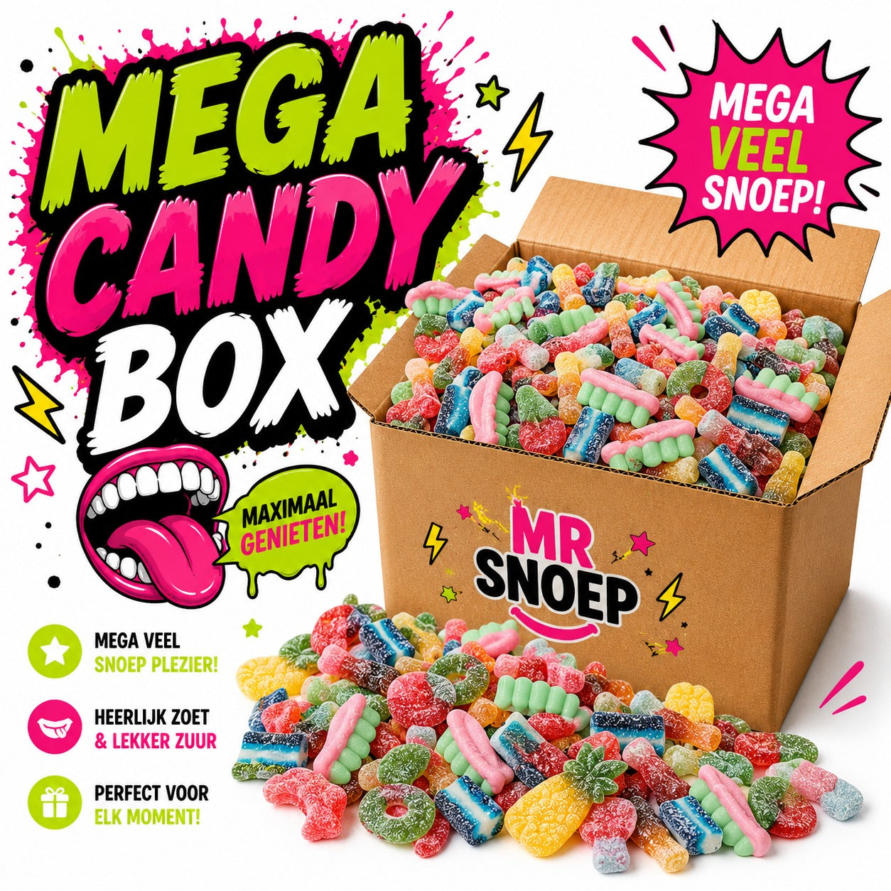 Mr Snoep Süßigkeitenbox