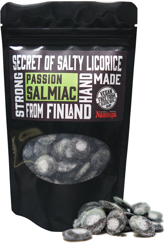 Namitupa Passion Salmiac, is een frisse en zoete passievrucht met sterke salmiak smaak
