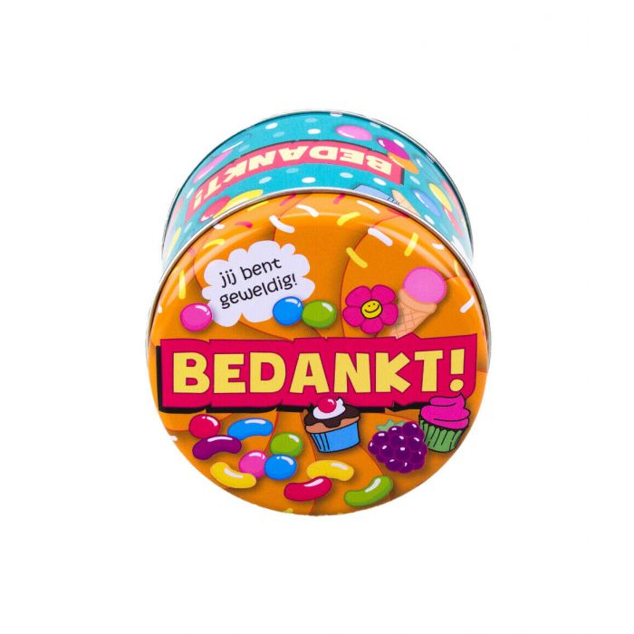 Gefüllte Bonbondosen - Danke und 250 Gramm