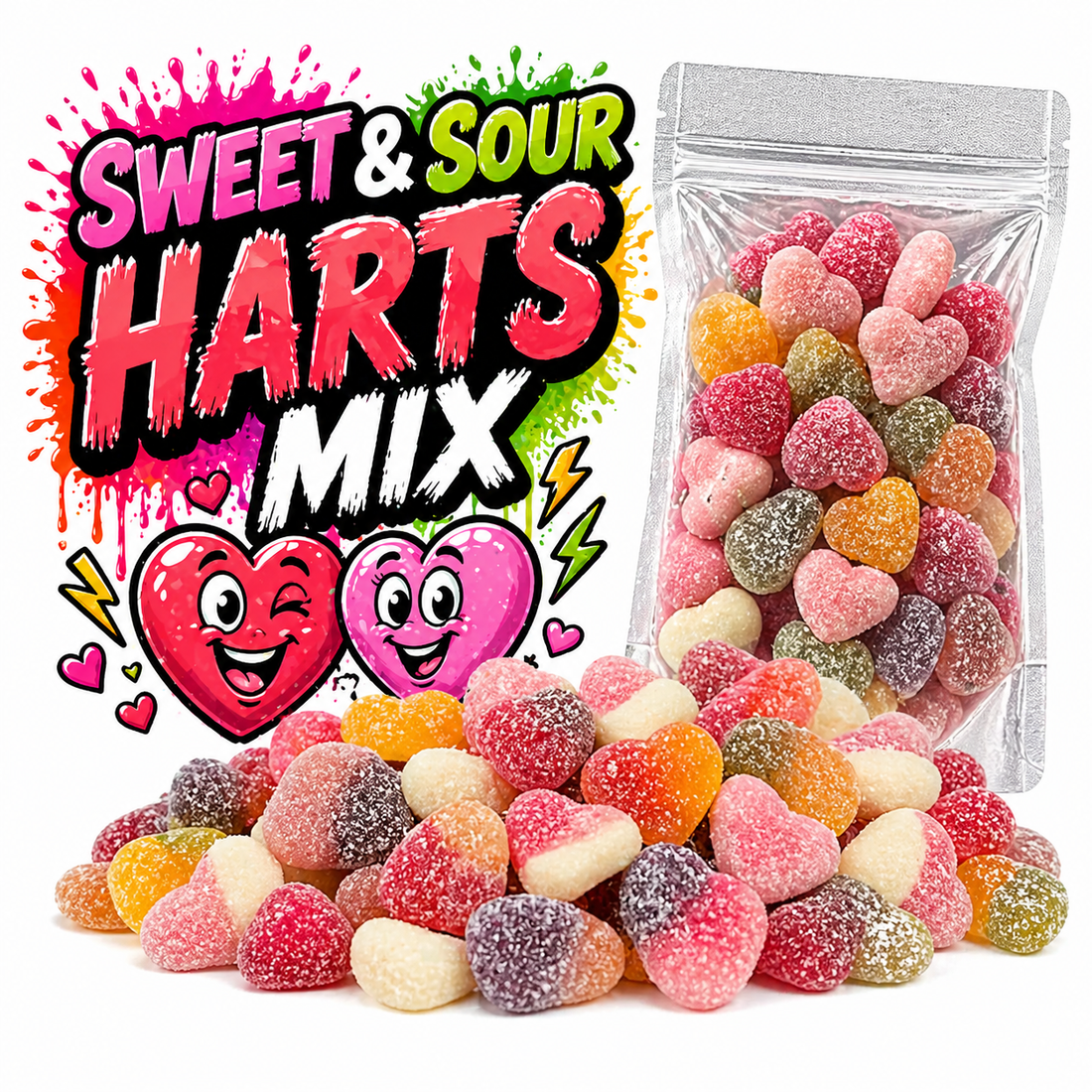 Süß & Sauer Herzen Mix